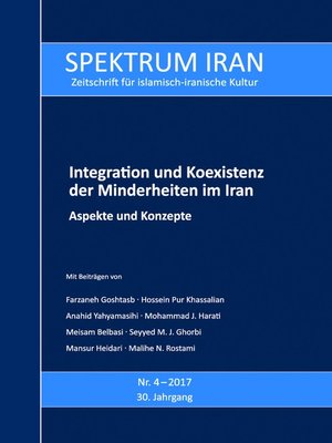 cover image of Integration und Koexistenz der Minderheiten im Iran